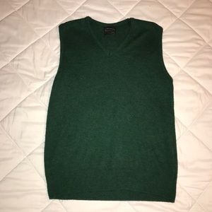 Green sweater vest